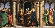 RAFFAELLO Sanzio The Presentation in the Temple (Oddi altar, predella) china oil painting artist